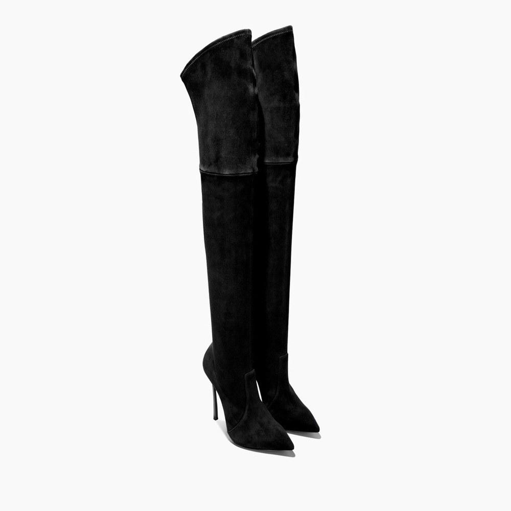 Casadei Black Over-the-Knee Boots